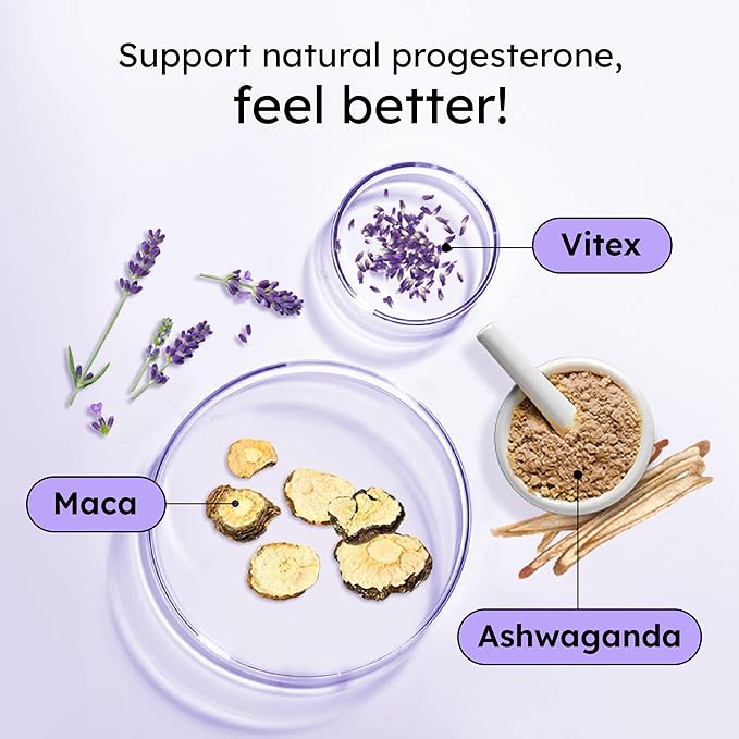 Proov - Pro - Promotes Progesterone Production - Hormone Balance for Women - Fertility & Menopause Support - Vitex, Ashwagandha, Maca - Herbal Supplement – 30 Capsules - 2 Month Supply
