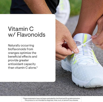 THORNE - Vitamin C 500 mg - Blend of Vitamin C and Citrus Bioflavonoids from Oranges - Supports Immune System, Cellular Energy Production & Collagen Production* - Third-Party Certified - 90 Servings