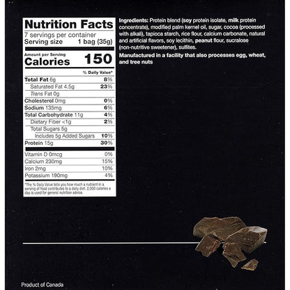 PROTIFIT - High Protein Soy Snack Puffs, 15g Protein, Low Calorie, Low Fat, Low Sugar, Low Carb, Ideal Protein Compatible, 7 Servings Per Box (Chocolate)