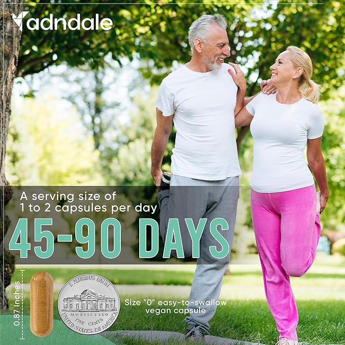 Adndale Liposomal NAD Supplement. Longevity Formula NMN Supplement Alternative. 180CT Advanced NAD+ Resveratrol