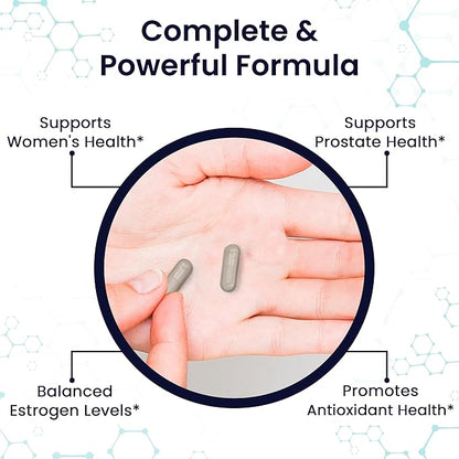 DIM Supplement - 350 mg Capsules, Diindolylmethane Supplement for Women and Men Supports Estrogen Metabolism, Hormone Balance, Menopause, Estrogen Balance, PCOS (60 Count)
