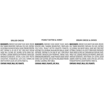 Lance Sandwich Crackers, Captain's Wafers, Variety Pack, 10 Individual Packs, 6 Sandwiches Each