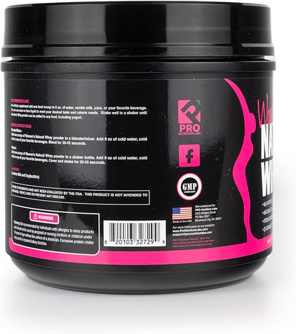 Whey Protein Powder for Women Vanilla Powder - Low Carb Gluten-Free Grass-Fed rBGH-Free - Supports Weight Loss - Natural Stevia Sweetened Protein Shake, 20g (Creamy Vanilla, 1lb)