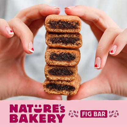 Nature’s Bakery Whole Wheat Fig Bars, Raspberry, Real Fruit, Vegan, Non-GMO, Snack bar, 6 Count (Pack of 6)