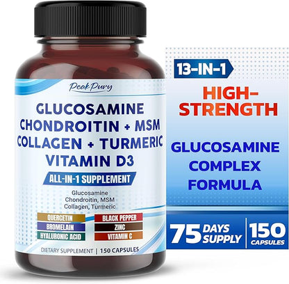 Glucosamine Chondroitin MSM Collagen Turmeric - Joint Health Support