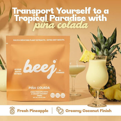 BEEJ Gummies for Couples - Natural Intimacy Gummy Candy - Romantic Gift for Birthday, Honeymoon, Anniversary, Valentines Day - No Artificial Flavors - Made in USA - 3 Pack, Piña Colada