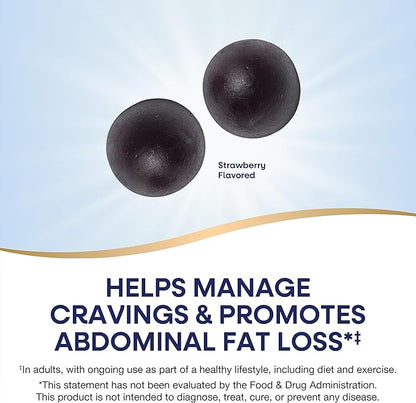 Nature's Way Weight Manager Gummy, Helps Manage Cravings & Promotes Abdominal Fat Loss*(1), with Clinically Studied Ingredients, Vitamins B6 & B12, Strawberry Flavored, 60 Gummies
