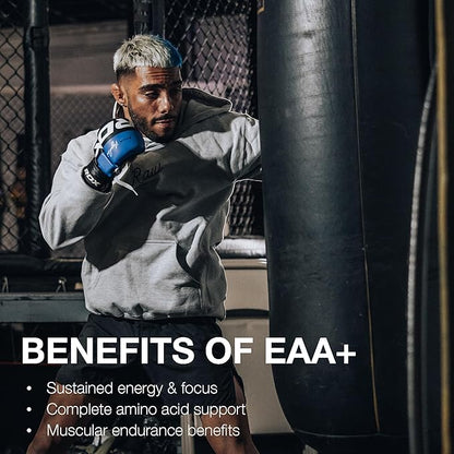 RAW EAA Plus, Amino Acids Powder, Pineapple (30 Servings) - Pre Workout Amino Energy Powder for Advanced Endurance, Recovery & Lean Muscle Growth - BCAA Amino Acids Supplement for Men & Women