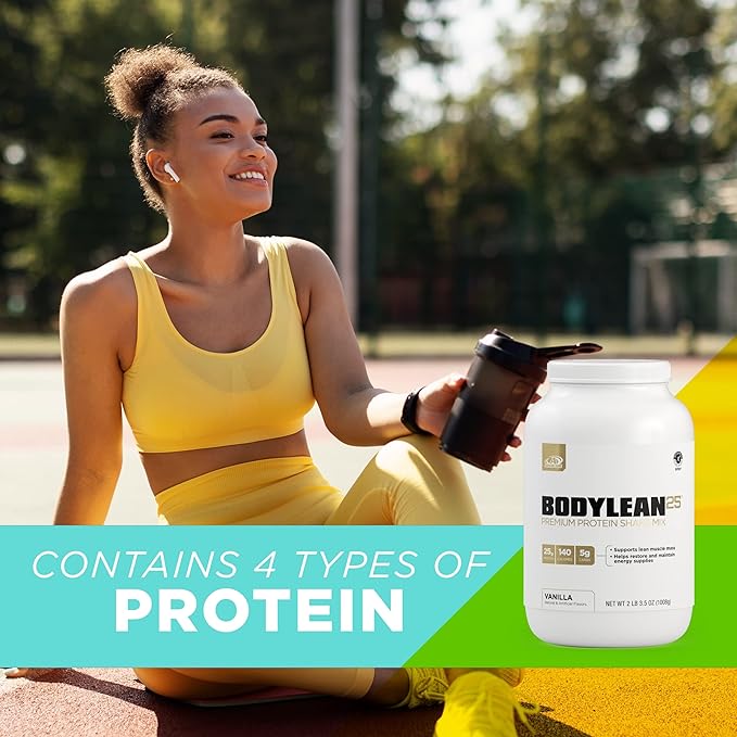 AdvoCare BodyLean25 - Protein Powder with Whey Protein Isolate - Supports Muscle Building & A Lean Body - Offers Energy Support* - Vanilla, 4.5 oz