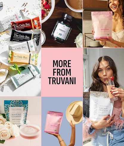 Truvani Hydrolyzed Collagen Peptides | Unflavored | 1 Serving | 10g Grass-Fed Collagen Protein Powder | Promotes Hair, Nail, Skin, and Joint Health | Keto | Gluten & Dairy Free | Women & Men