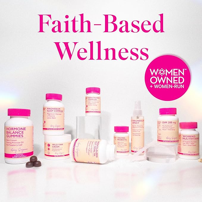 Amy Suzanne Hormone Balance Gummies for Women - Hormone Harmony for Mood, Energy, Bloating - Hormonal PMS, Perimenopause & Menopause Support - Red Raspberry Leaf & Black Cohosh - 60 Gummy Supplements