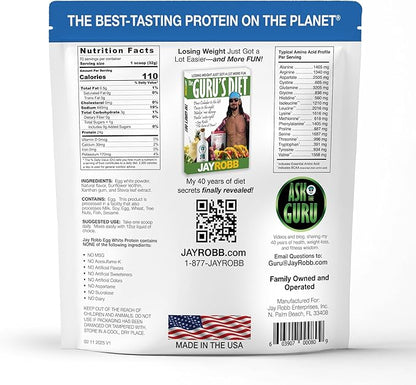 JAYROBB Vanilla Egg White Protein 80 oz, 5 Pound Bag