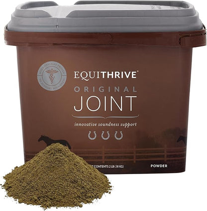 Equithrive Original Joint Supplement Powder with Resveratrol and Hyaluronic Acid for Horses, Equine Care, 2 lbs