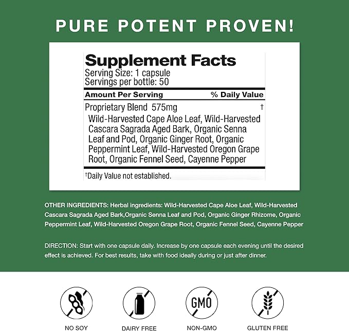 Simply Herbs Easy Go Bowel Mover - Adult Cleansing Supplement for Colon Health Support - Bowel Movement Aid - Stool Softener - Daily-Use Laxative - Plant-Based Ingredients - Vegan - 100 Count (2 Pack)
