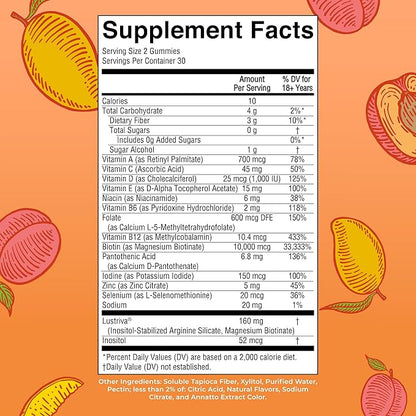 MaryRuth's Multivitamin + Hair Growth Gummies | with Lustriva® | Biotin 10000mcg | B Vitamins | Formulated for Thicker Hair, Wrinkles, Fine Lines, Skin Care | Ages 18+ | 30 Servings (Pack of 2)
