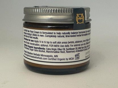 Organic Meadow Herbals Wild Yam Root Cream - USDA Certified Organic Balancing Cream for PMS & Menopause Relief - Estrogen & Progesterone-Free. Handmade by us. Woman-owned & Operated Since 1994 (2 oz)