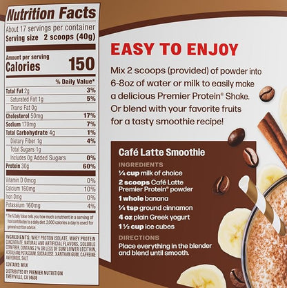 Coffee Lovers Bundle: Premier Protein Caramel Macchiato Protein Shake + Café Latte Protein Powder