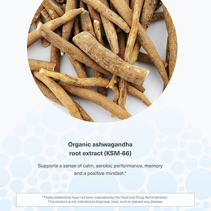 Youtheory Ashwagandha - Vegetarian Energy & Stress Support Supplement with Organic KSM-66 & Ginger Extract - Cane Sugar-Mixed Berry, 60 Gummies (20 Day Supply)
