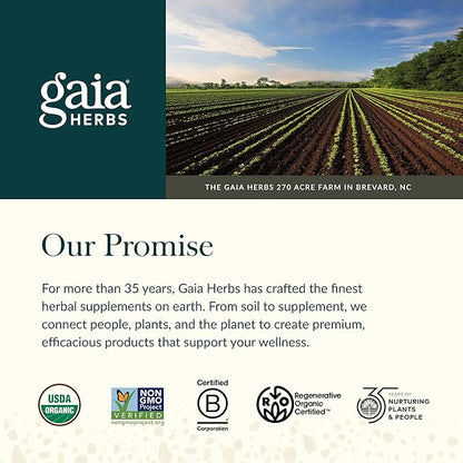 Gaia Herbs Menopause Support Daytime - Helps Support Hormone Balance & Well-Being for Women* - with Vitex, Black Cohosh, St. John's Wort & Oats - 60 Vegan Liquid Phyto-Caps (60 Servings)