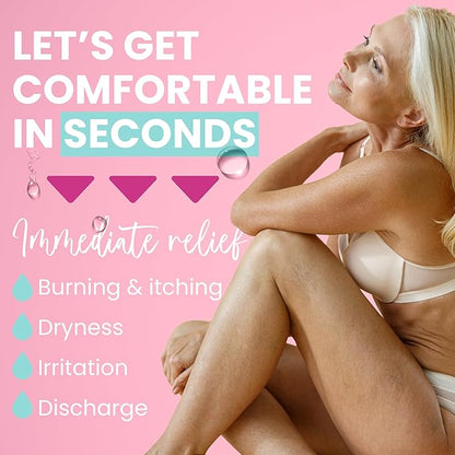 Hydro GYN Vaginal Moisturizer | Long Lasting for Vaginal Dryness & Irritation | Hyaluronic Acid & Vitamin E | Feminine Care Hormone Free | Pre and Post Menopausal I 10 Pre Filled Applicators