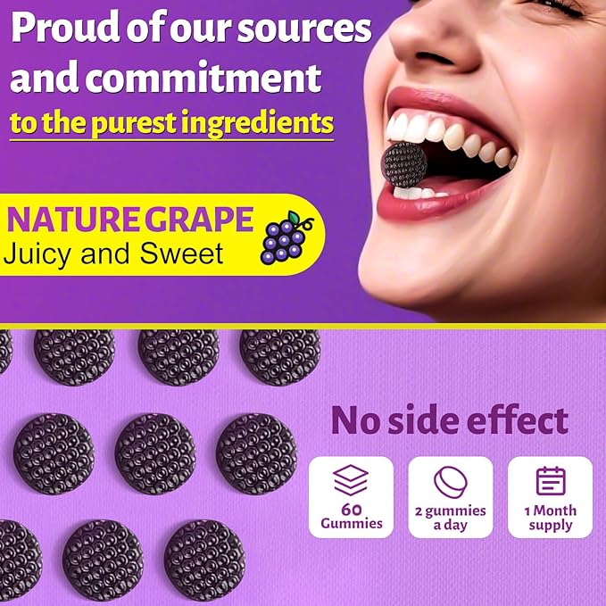 Tanning Gummies for Women Men - Natural Self Tanner Supplement with Astaxanthin, Beta Carotene, Lycopene, Zinc Citrate & Vitamins, Sunless Tan Booster, Skin Hydration & Glow (Purple)