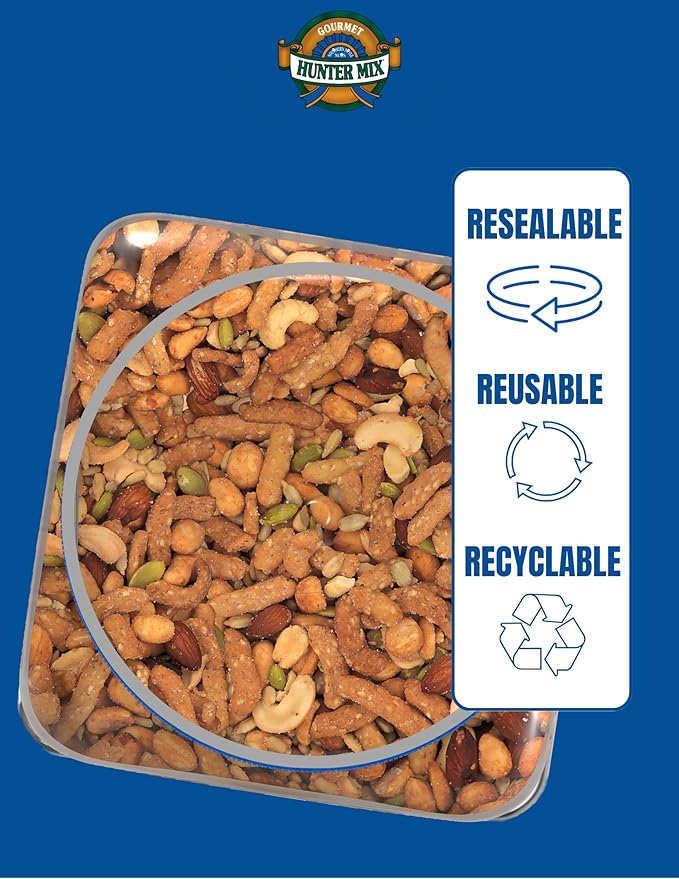 Southern Style Nuts Honey Roasted Hunter Bulk Trail Mix, 23 oz (Pack of 1), Honey Roasted Sesame Sticks & Peanuts, Sunflower Kernels, Almonds, Cashews & Pepitas, Mixed Nuts, Snacks for Adults & Kids