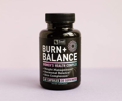 Zeal Naturals Weight Loss Support for Women + Daily Balance Vitamins (Iron, Vitamin D, Setria®, Folate) Premium Diet Support Pills for Women+ Multivitamin and Hormone Support