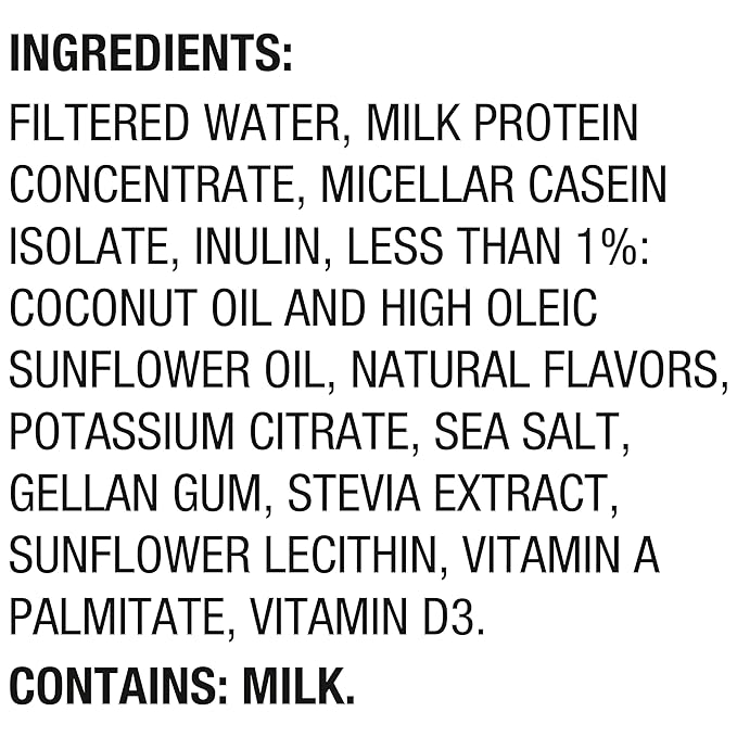 Oikos Protein Shake, Vanilla, 30g High Protein Drinks, Shelf Stable, Ready to Drink, 5g Prebiotic Fiber, 12 fl oz Bottle, 4 Count