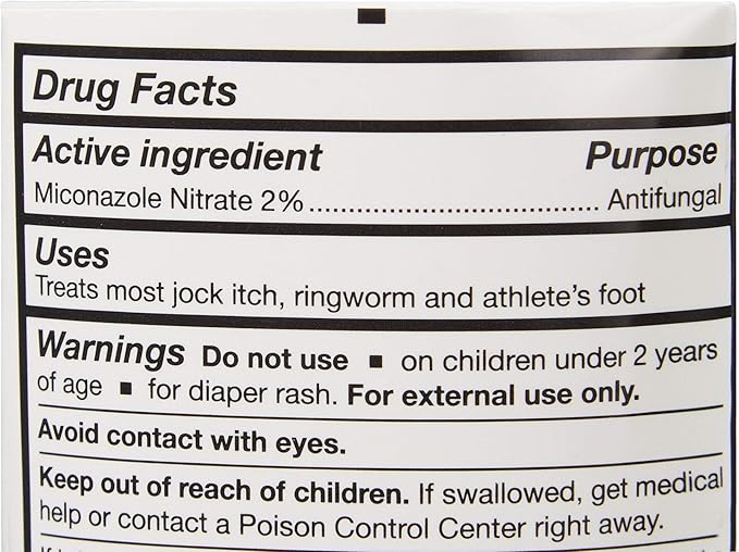 McKesson Antifungal Cream, 2% Miconazole Nitrate - Relieves Itching, Burning, Cracking from Jock Itch, Ringworm and Athlete Foot - 4 oz., 3 Count