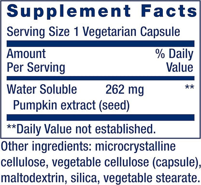 Life Extension Water-Soluble Pumpkin Seed Extract, Promotes Prostate & Urinary Tract Health, Bladder Health Support, Men, Women, Gluten-Free, Non-GMO, Vegetarian, 60 Capsules, (Pack of 2)