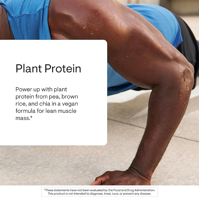 THORNE - Plant Protein - 22 Grams of Vegan Protein Powder - Pea, Rice & Chia Seed Protein with Complete Amino Acid Profile - NSF Certified for Sport - Chocolate - Gluten-Free - About 20 Servings