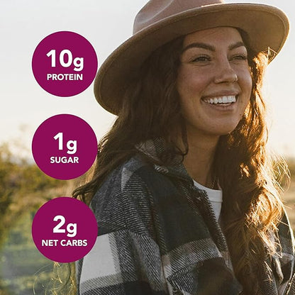 think! Delight, Keto Protein Bars, Healthy Low Carb, Gluten Free Snack - Chocolate Peanut Butter Cookie Dough, 10 Count (Packaging May Vary) (Pack of 2)