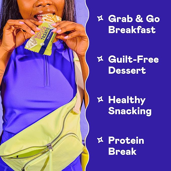 Magic Spoon Treats - 16 High Protein Bars, Marshmallow - High Protein Gluten Free Snack - Sugar & Grain Free Protein Cereal Bar - Low Carb & Keto Friendly - Healthy Snacks for Adults
