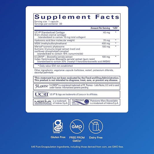 Pure Encapsulations Joint Complex (Single Dose) | Once-Daily Supplement to Support Joint Mobility, Comfort, Tissue, and Cartilage Health* | 30 Capsules