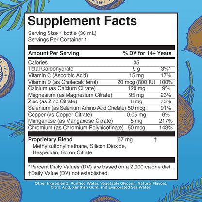 MaryRuth's Liquid Nighttime Multimineral Travel Pack | NO Melatonin | Bedtime Routine | Magnesium Citrate | Calcium | Zinc | Vitamin D3 | Vegan | Sugar Free | Gluten Free | 1 Oz | 8 Servings