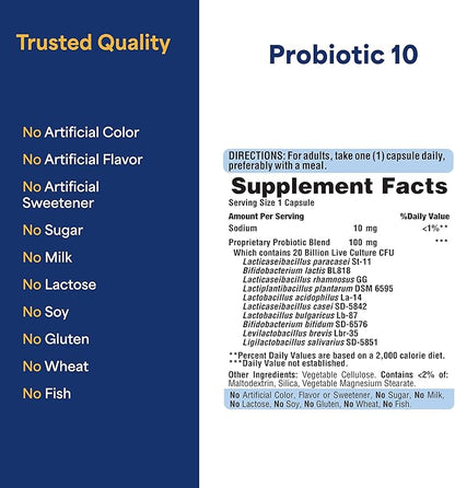 Probiotic 10 with Vitamin D to support immune function* 120 count by Puritan's Pride