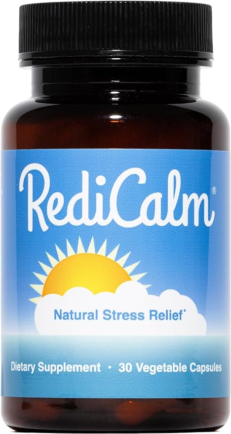 Natural Stress Relief Supplement - Non-GMO, Vegan, Gluten-Free