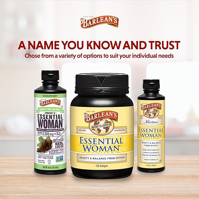 Barlean's Organic Oils, The Essential Woman, 12-Ounce Bottle