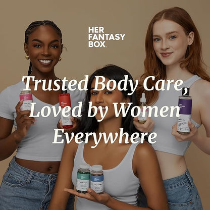 Her Fantasy Box | Healthy Box | Vaginal Probiotics for Women – Prebiotics + Advanced Lactobacillus Blend – Hormonal Balance, PMS Relief – Feminine Health Support with Cranberry & D-Mannose