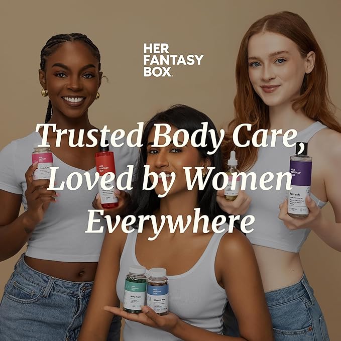 Her Fantasy Box | Refresh pH Balancing Shower Gel - Natural Feminine Hygiene Solution for Gentle Cleansing, Odor Control, and Skin Nourishment - pH-Balanced Formula for All Skin Types (16 oz)
