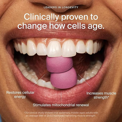 Timeline Mitopure Urolithin A Supplement Gummies - Clinically Proven Support for Healthy Aging Cellular Energy Muscle Strength and Longevity