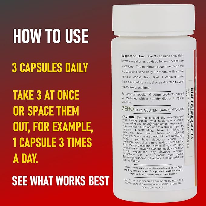Glucosamine Chondroitin MSM Curcumin Turmeric Boswellia - Joint Support Supplement for Bone Back Knee Hand Flexibility, Mobility - Joint Health Supplement for Women & Men - 90 Capsules