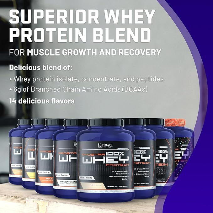 Ultimate Nutrition Prostar Whey Protein Powder Isolate, Gourmet Cocoa Mocha - Low Carb, High Protein Powder Shake for Muscle Gain & Recovery - Low Sodium, Low-Fat & Keto Friendly - 5.28 lbs Tub