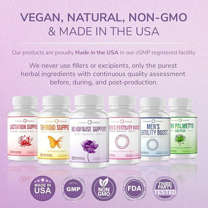 Menopause Support - Menopause Relief and Weight Management Support - for Hot Flashes, Night Sweats Relief and Energy - 120 Capsules - Made in USA