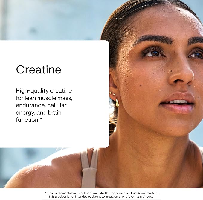 THORNE Creatine - Micronized Creatine Monohydrate Powder - Support for Muscles & Cognitive Function* - for Women & Men - Unflavored - NSF Certified for Sport - 5 g per Serving - 90 Servings