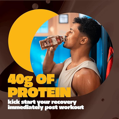 REDCON1 MRE Ready to Drink Protein Shakes Hostess™, Cupcakes - Lactose Free RTD Protein Made with Real Whole Food Protein Blends - Easy to Digest Nutritional Shake (12 Pack)