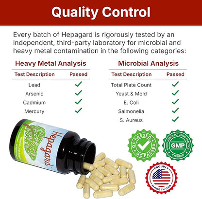 Hepagard - Natural Liver Support Supplement with N-Acetyl Cysteine (NAC) - Non-GMO, Vegan, Gluten-Free