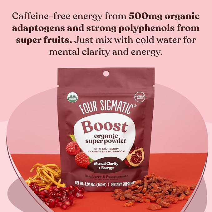 Four Sigmatic Perform Super Powder with Super Fruits and Antioxidants Red Raspberry - Can