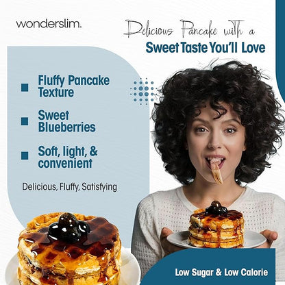 Wonderslim Protein Pancake & Waffle Mix, Blueberry, Low Sugar & Low Calorie (7ct)
