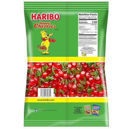 Haribo Gummi Candy, Happy Cherries, 5- Pound Bag
